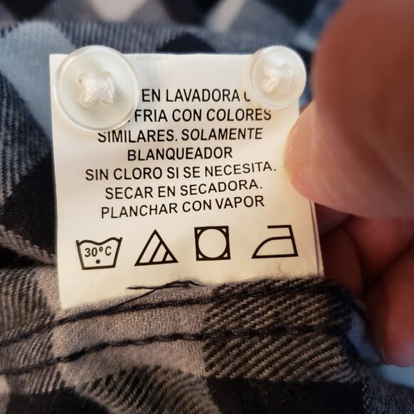 Voyage Mens Flannel Warm Button Up Shirt XL Blue Checked Classic Long Sleeve New - Picture 11 of 13